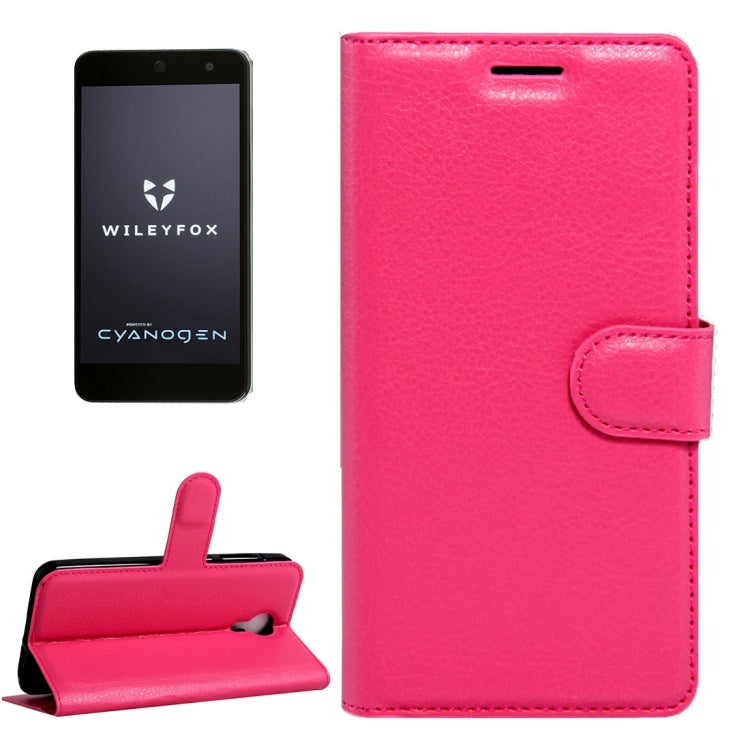 For Wileyfox Swift Litchi Texture Horizontal Flip Leather Case with Magnetic Buckle & Holder & Card Slots & Wallet