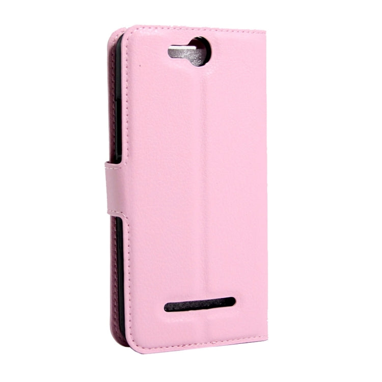 For BLU Energy X Litchi Texture Horizontal Flip Leather Case with Magnetic Buckle & Holder & Card Slots & Wallet