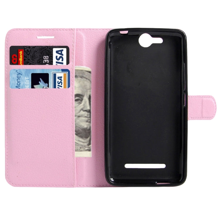 For BLU Energy X Litchi Texture Horizontal Flip Leather Case with Magnetic Buckle & Holder & Card Slots & Wallet