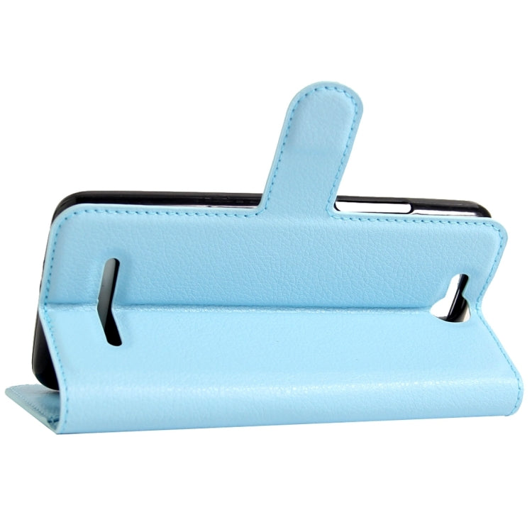 For BLU Energy X Litchi Texture Horizontal Flip Leather Case with Magnetic Buckle & Holder & Card Slots & Wallet