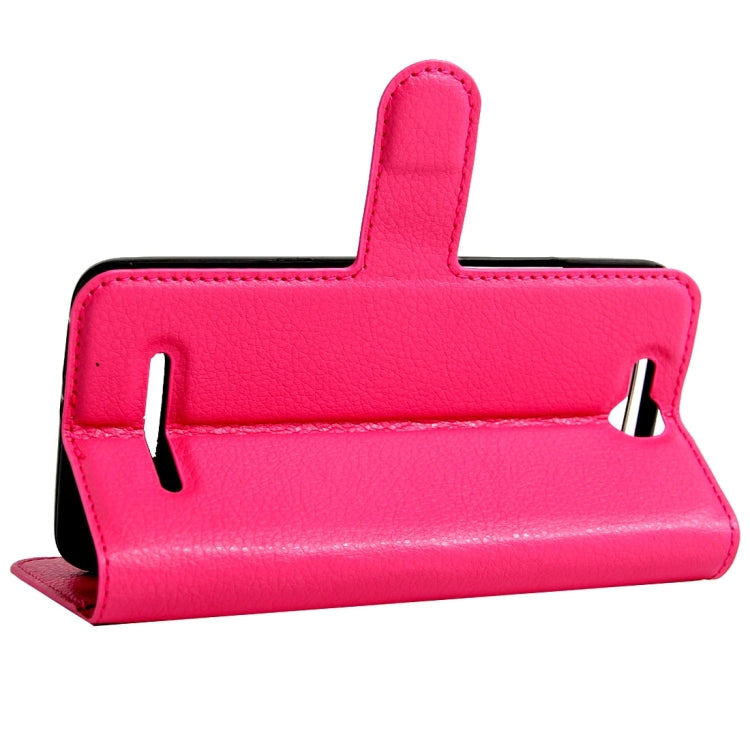 For BLU Energy X Litchi Texture Horizontal Flip Leather Case with Magnetic Buckle & Holder & Card Slots & Wallet