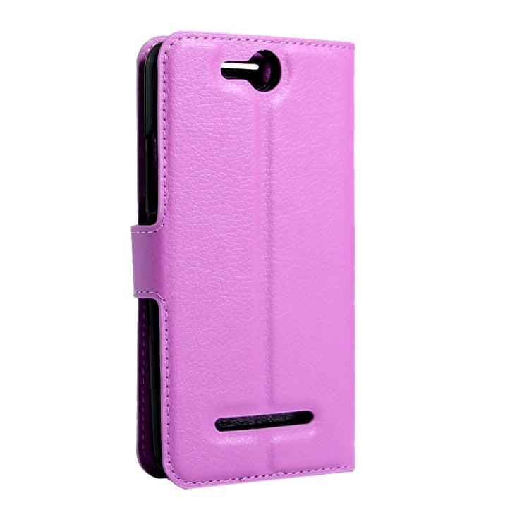 For BLU Energy X Litchi Texture Horizontal Flip Leather Case with Magnetic Buckle & Holder & Card Slots & Wallet