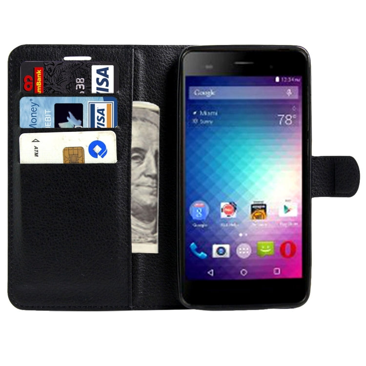 For BLU Energy X 2 Litchi Texture Horizontal Flip Leather Case with Magnetic Buckle & Holder & Card Slots & Wallet