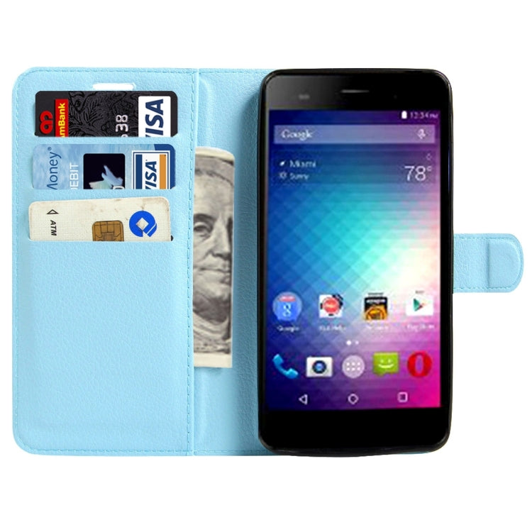 For BLU Energy X 2 Litchi Texture Horizontal Flip Leather Case with Magnetic Buckle & Holder & Card Slots & Wallet