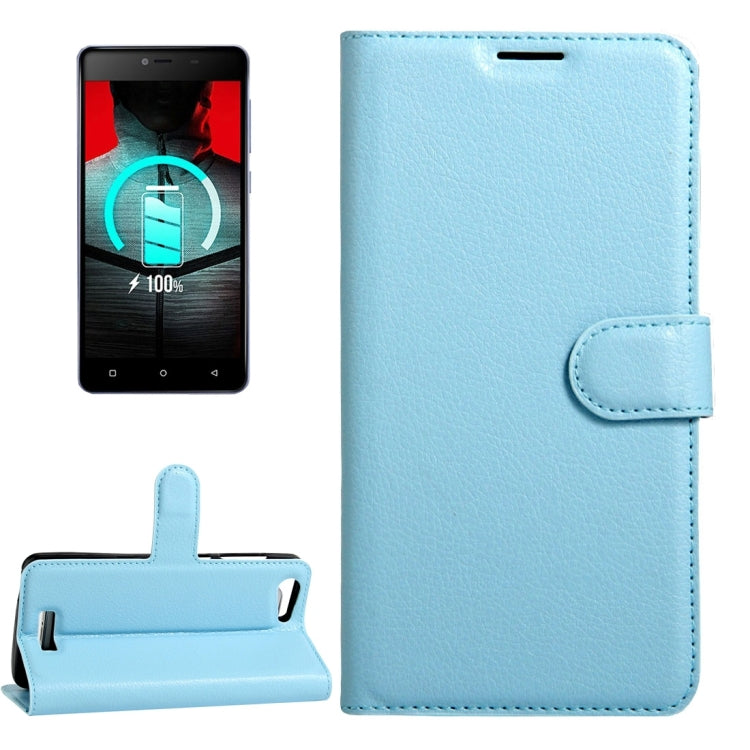 For BLU Energy X 2 Litchi Texture Horizontal Flip Leather Case with Magnetic Buckle & Holder & Card Slots & Wallet