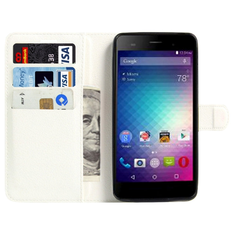 For BLU Energy X 2 Litchi Texture Horizontal Flip Leather Case with Magnetic Buckle & Holder & Card Slots & Wallet