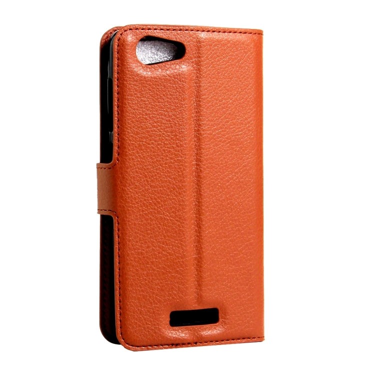 For BLU Energy X 2 Litchi Texture Horizontal Flip Leather Case with Magnetic Buckle & Holder & Card Slots & Wallet