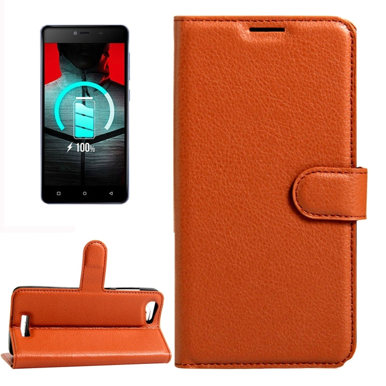 For BLU Energy X 2 Litchi Texture Horizontal Flip Leather Case with Magnetic Buckle & Holder & Card Slots & Wallet