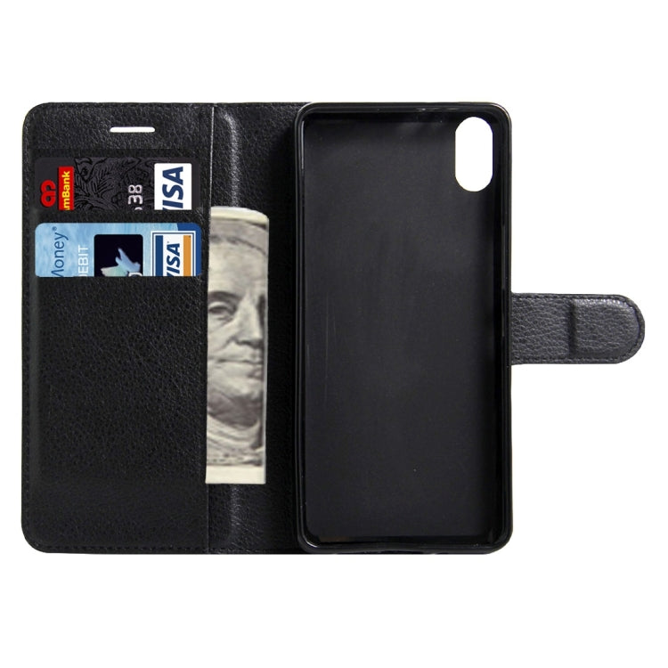 For BQ Aquaris X5 Litchi Texture Horizontal Flip Leather Case with Magnetic Buckle & Holder & Card Slots & Wallet