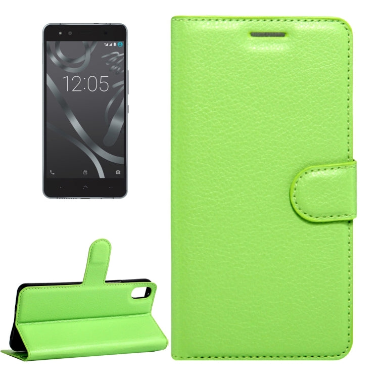 For BQ Aquaris X5 Litchi Texture Horizontal Flip Leather Case with Magnetic Buckle & Holder & Card Slots & Wallet