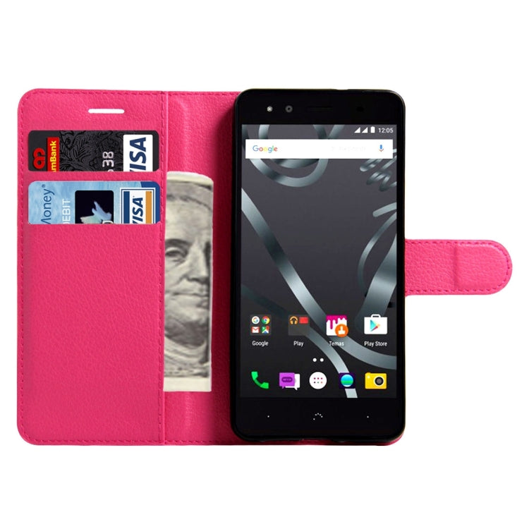 For BQ Aquaris X5 Litchi Texture Horizontal Flip Leather Case with Magnetic Buckle & Holder & Card Slots & Wallet