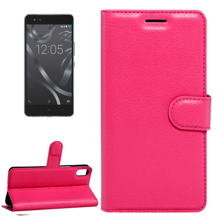 For BQ Aquaris X5 Litchi Texture Horizontal Flip Leather Case with Magnetic Buckle & Holder & Card Slots & Wallet