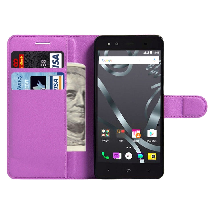 For BQ Aquaris X5 Litchi Texture Horizontal Flip Leather Case with Magnetic Buckle & Holder & Card Slots & Wallet