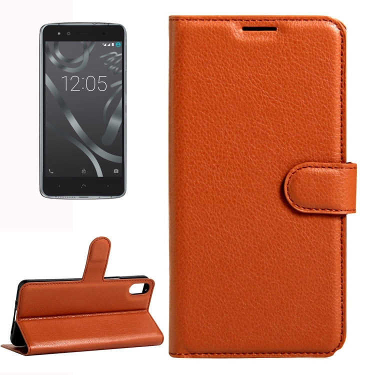 For BQ Aquaris X5 Litchi Texture Horizontal Flip Leather Case with Magnetic Buckle & Holder & Card Slots & Wallet