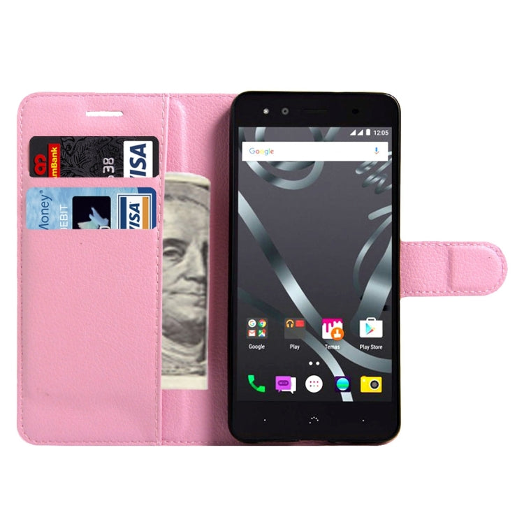 For BQ Aquaris X5 Plus Litchi Texture Horizontal Flip Leather Case with Magnetic Buckle & Holder & Card Slots & Wallet