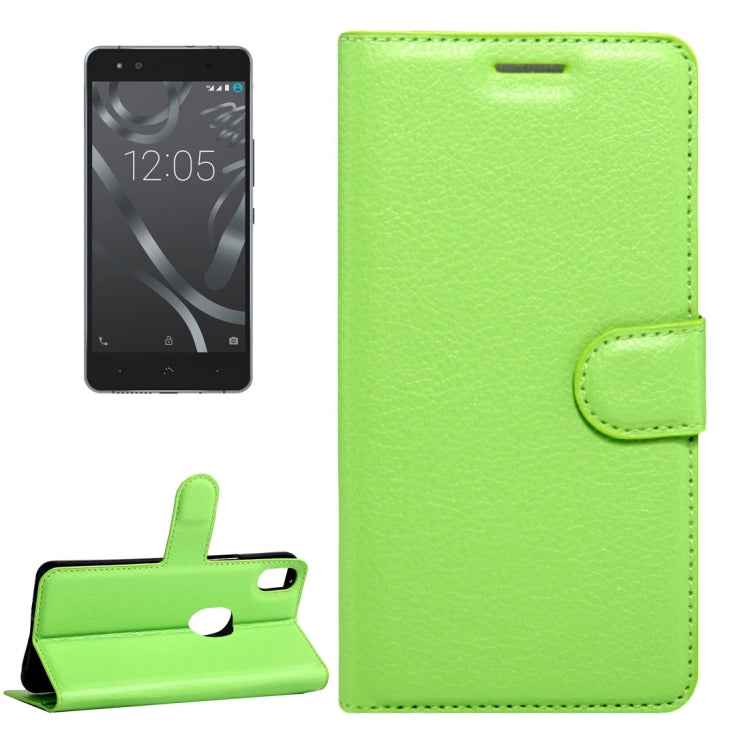 For BQ Aquaris X5 Plus Litchi Texture Horizontal Flip Leather Case with Magnetic Buckle & Holder & Card Slots & Wallet