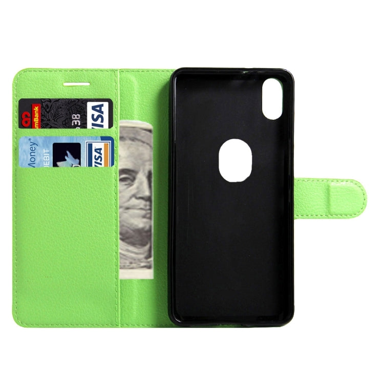 For BQ Aquaris X5 Plus Litchi Texture Horizontal Flip Leather Case with Magnetic Buckle & Holder & Card Slots & Wallet