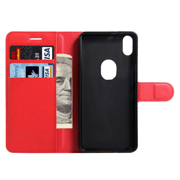 For BQ Aquaris X5 Plus Litchi Texture Horizontal Flip Leather Case with Magnetic Buckle & Holder & Card Slots & Wallet