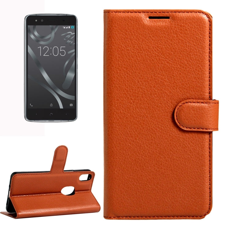 For BQ Aquaris X5 Plus Litchi Texture Horizontal Flip Leather Case with Magnetic Buckle & Holder & Card Slots & Wallet