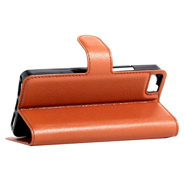 For BQ Aquaris A4.5 Litchi Texture Horizontal Flip Leather Case with Magnetic Buckle & Holder & Card Slots & Wallet