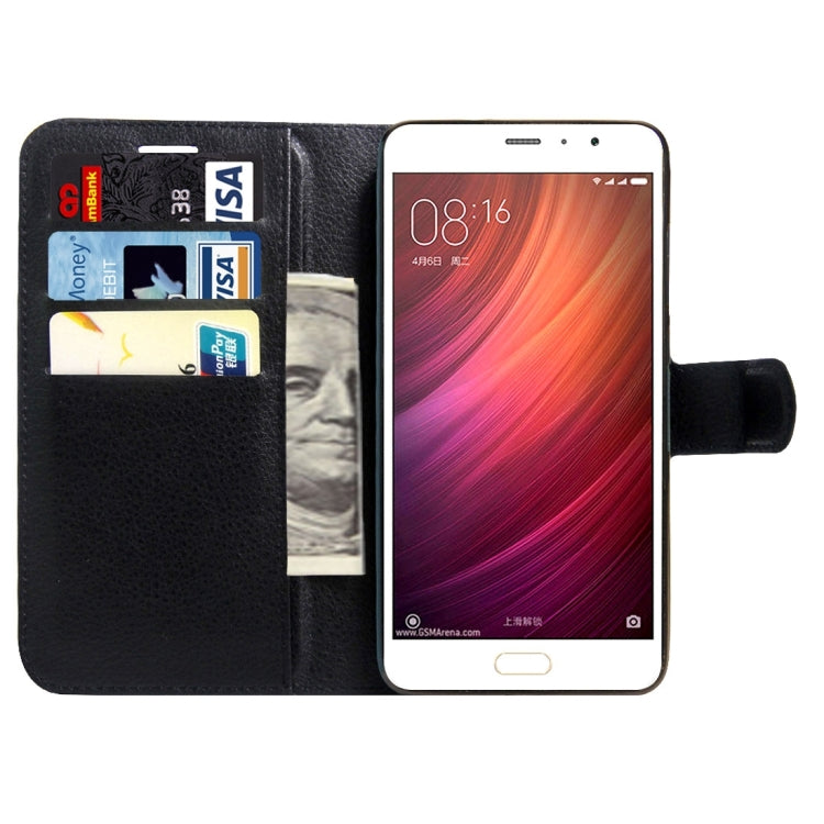 For Xiaomi Redmi Pro Litchi Texture Horizontal Flip Leather Case with Magnetic Buckle & Holder & Card Slots & Wallet
