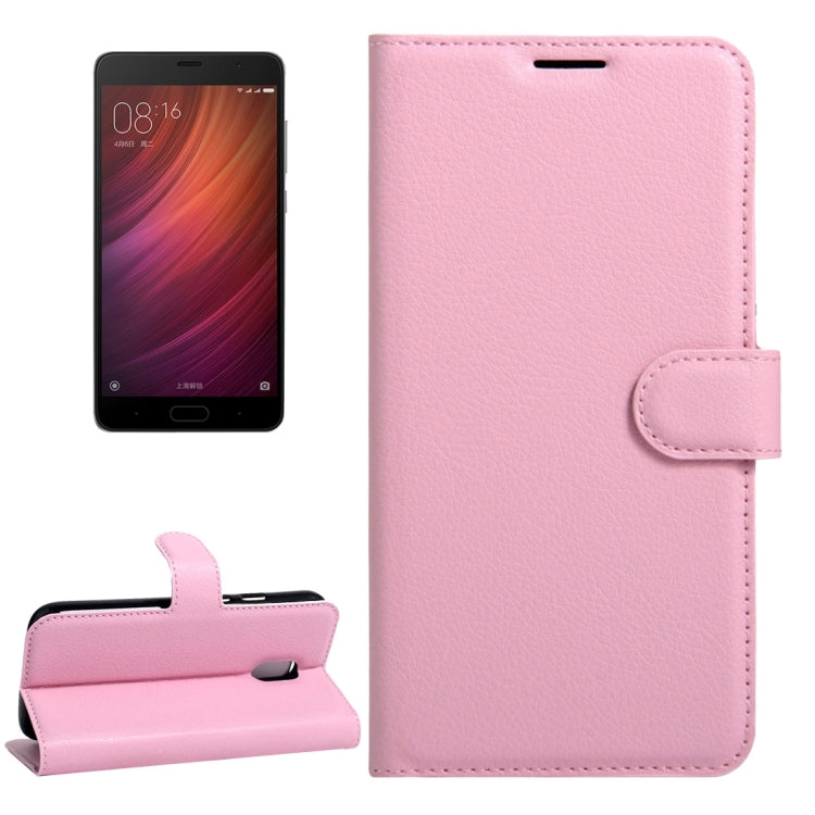 For Xiaomi Redmi Pro Litchi Texture Horizontal Flip Leather Case with Magnetic Buckle & Holder & Card Slots & Wallet
