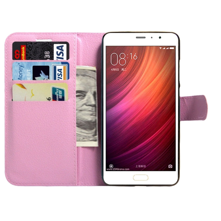 For Xiaomi Redmi Pro Litchi Texture Horizontal Flip Leather Case with Magnetic Buckle & Holder & Card Slots & Wallet