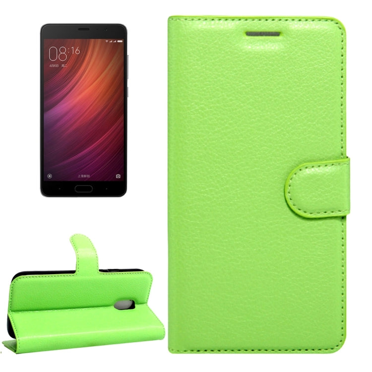 For Xiaomi Redmi Pro Litchi Texture Horizontal Flip Leather Case with Magnetic Buckle & Holder & Card Slots & Wallet