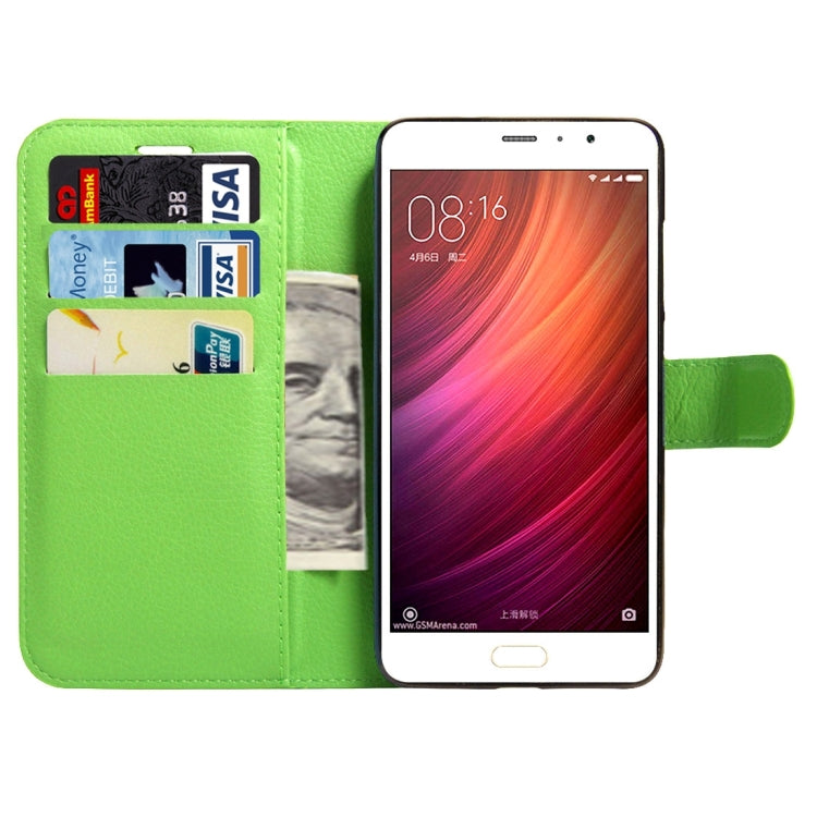 For Xiaomi Redmi Pro Litchi Texture Horizontal Flip Leather Case with Magnetic Buckle & Holder & Card Slots & Wallet