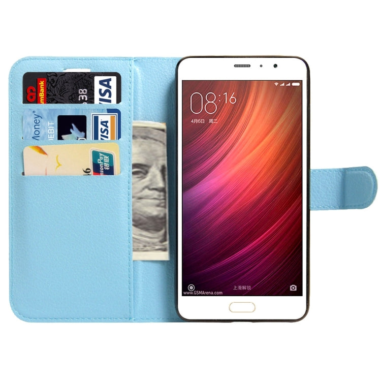 For Xiaomi Redmi Pro Litchi Texture Horizontal Flip Leather Case with Magnetic Buckle & Holder & Card Slots & Wallet