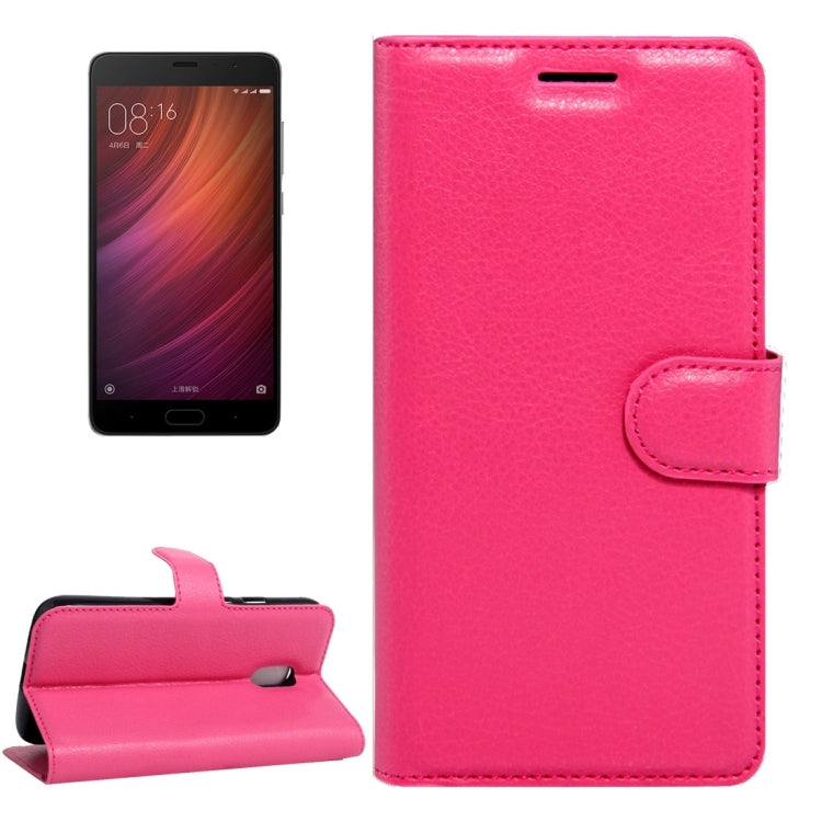 For Xiaomi Redmi Pro Litchi Texture Horizontal Flip Leather Case with Magnetic Buckle & Holder & Card Slots & Wallet