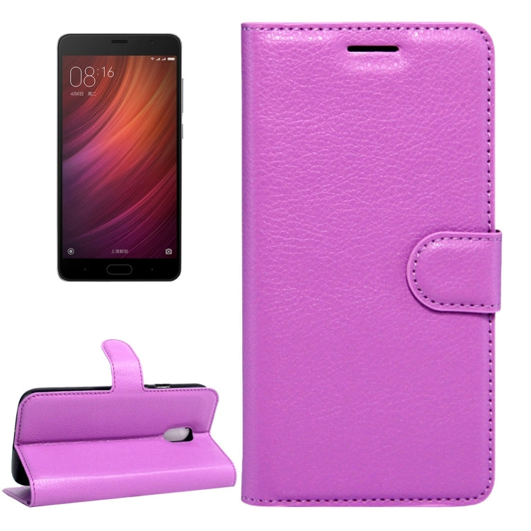 For Xiaomi Redmi Pro Litchi Texture Horizontal Flip Leather Case with Magnetic Buckle & Holder & Card Slots & Wallet