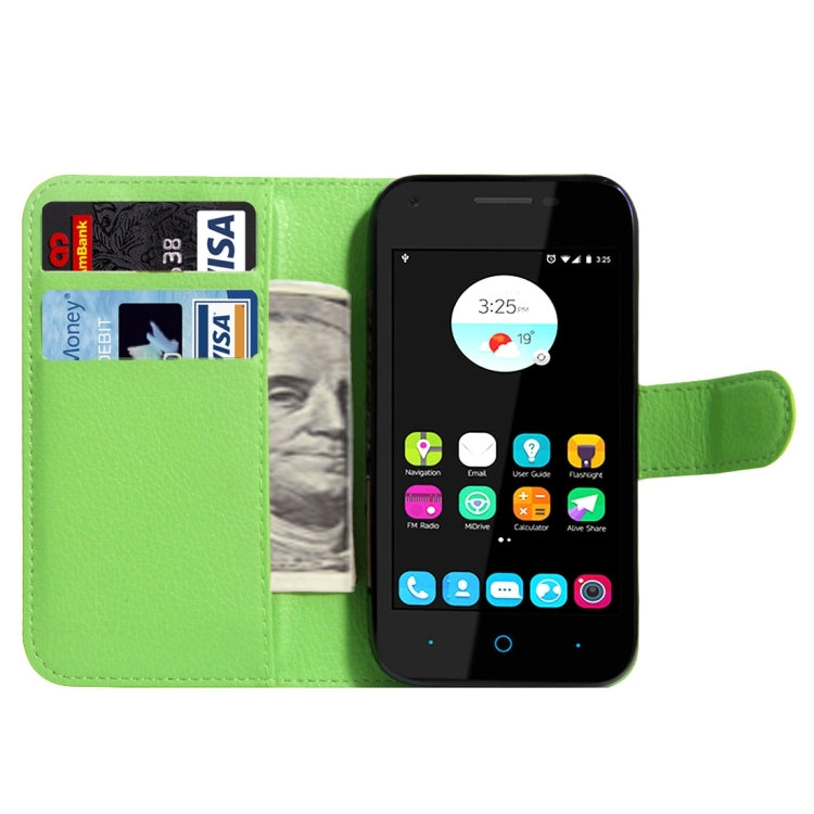 For ZTE Blade A110 & Blade L110 Litchi Texture Horizontal Flip Leather Case with Magnetic Buckle & Holder & Card Slots & Wallet