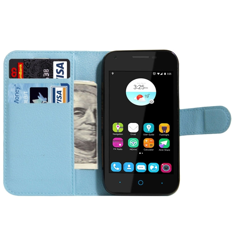 For ZTE Blade A110 & Blade L110 Litchi Texture Horizontal Flip Leather Case with Magnetic Buckle & Holder & Card Slots & Wallet