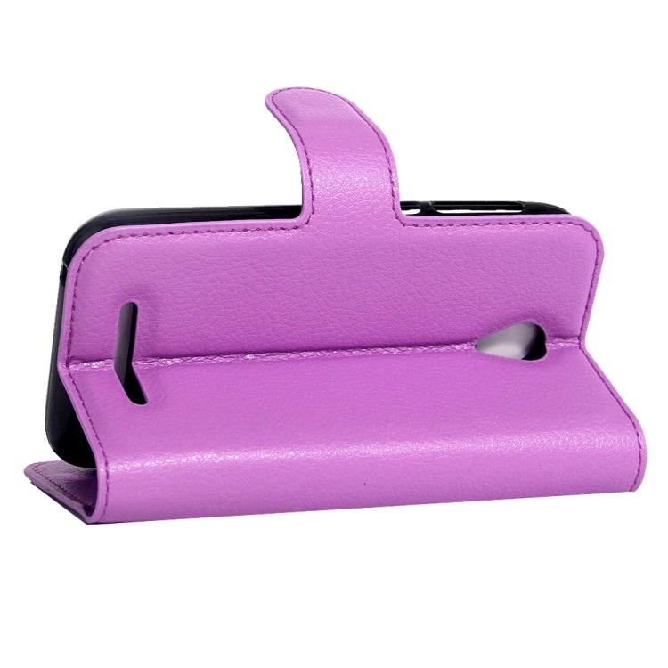 For ZTE Blade A110 & Blade L110 Litchi Texture Horizontal Flip Leather Case with Magnetic Buckle & Holder & Card Slots & Wallet