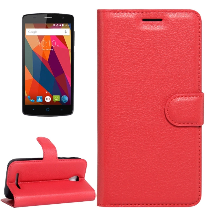 For ZTE Blade A110 & Blade L110 Litchi Texture Horizontal Flip Leather Case with Magnetic Buckle & Holder & Card Slots & Wallet