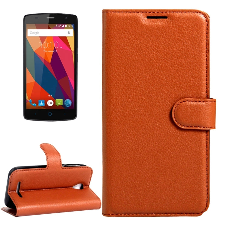 For ZTE Blade A110 & Blade L110 Litchi Texture Horizontal Flip Leather Case with Magnetic Buckle & Holder & Card Slots & Wallet