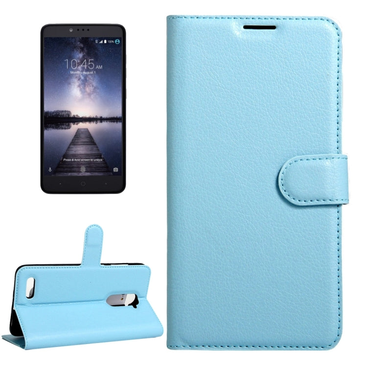 For ZTE Z max Pro Litchi Texture Horizontal Flip Leather Case with Magnetic Buckle & Holder & Card Slots & Wallet