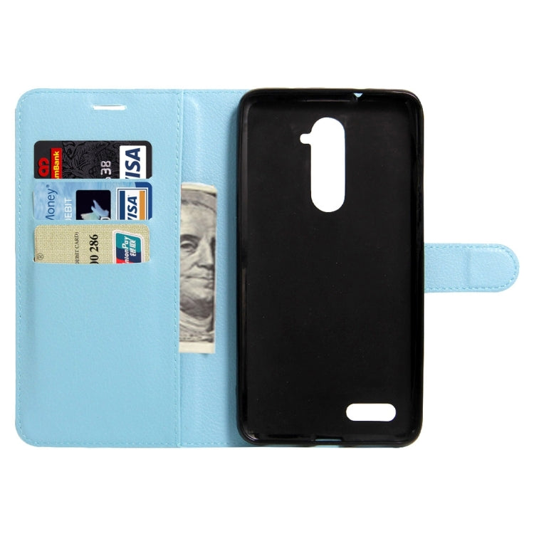 For ZTE Z max Pro Litchi Texture Horizontal Flip Leather Case with Magnetic Buckle & Holder & Card Slots & Wallet