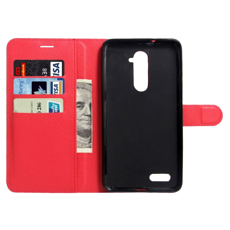 For ZTE Z max Pro Litchi Texture Horizontal Flip Leather Case with Magnetic Buckle & Holder & Card Slots & Wallet