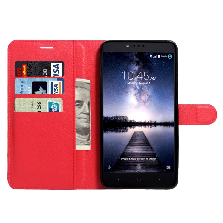 For ZTE Z max Pro Litchi Texture Horizontal Flip Leather Case with Magnetic Buckle & Holder & Card Slots & Wallet