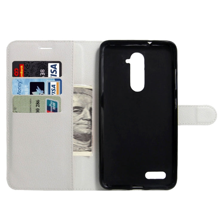 For ZTE Z max Pro Litchi Texture Horizontal Flip Leather Case with Magnetic Buckle & Holder & Card Slots & Wallet