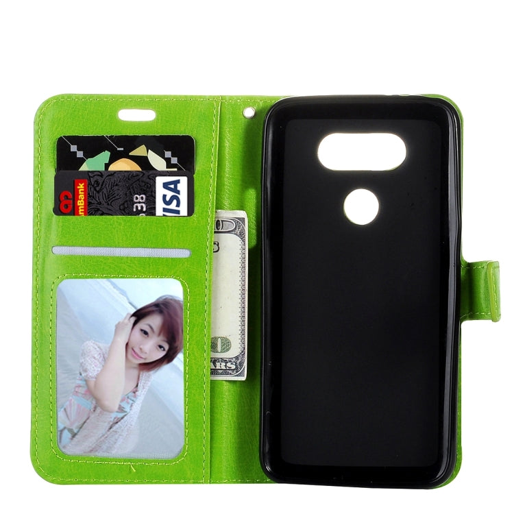 For LG G5 Crazy Horse Texture Horizontal Flip Leather Case with Magnetic Buckle & Holder & Card Slots & Wallet & Photo Frame