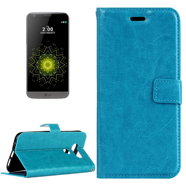 For LG G5 Crazy Horse Texture Horizontal Flip Leather Case with Magnetic Buckle & Holder & Card Slots & Wallet & Photo Frame
