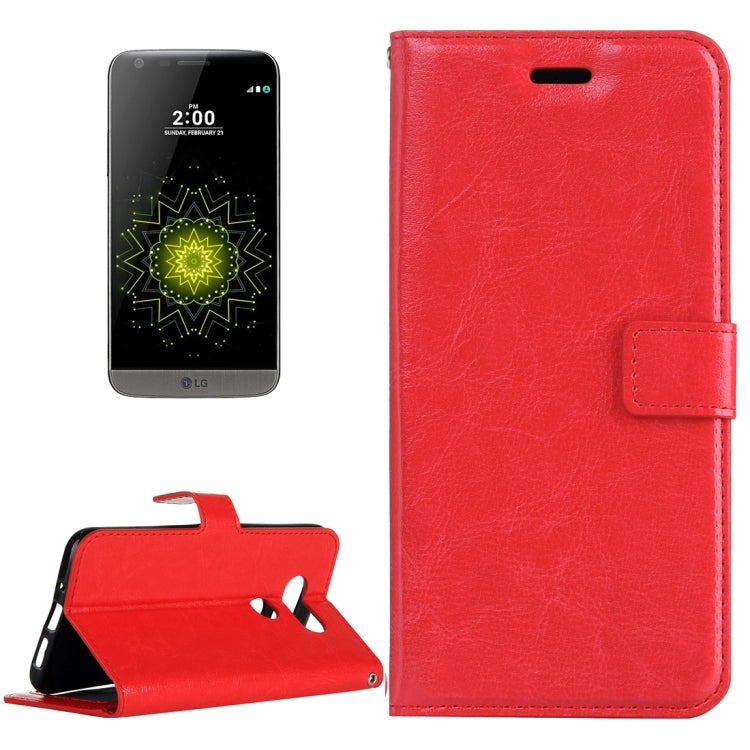 For LG G5 Crazy Horse Texture Horizontal Flip Leather Case with Magnetic Buckle & Holder & Card Slots & Wallet & Photo Frame
