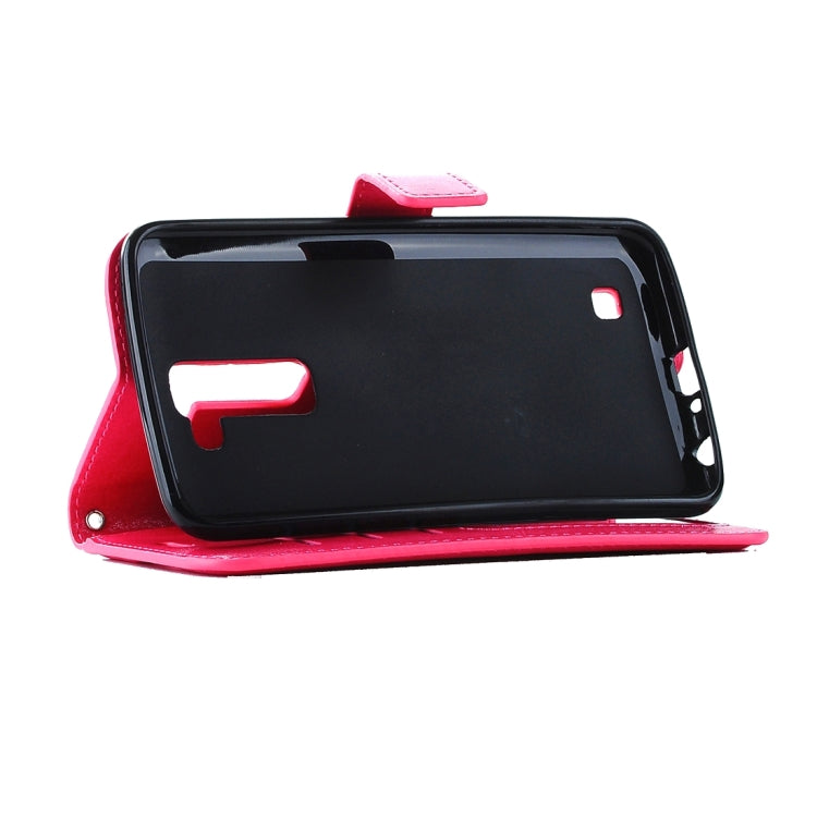 For LG K10 Crazy Horse Texture Horizontal Flip Leather Case with Magnetic Buckle & Holder & Card Slots & Wallet & Photo Frame