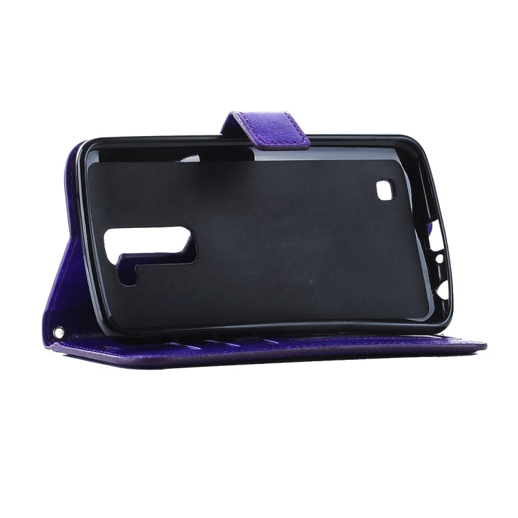 For LG K10 Crazy Horse Texture Horizontal Flip Leather Case with Magnetic Buckle & Holder & Card Slots & Wallet & Photo Frame