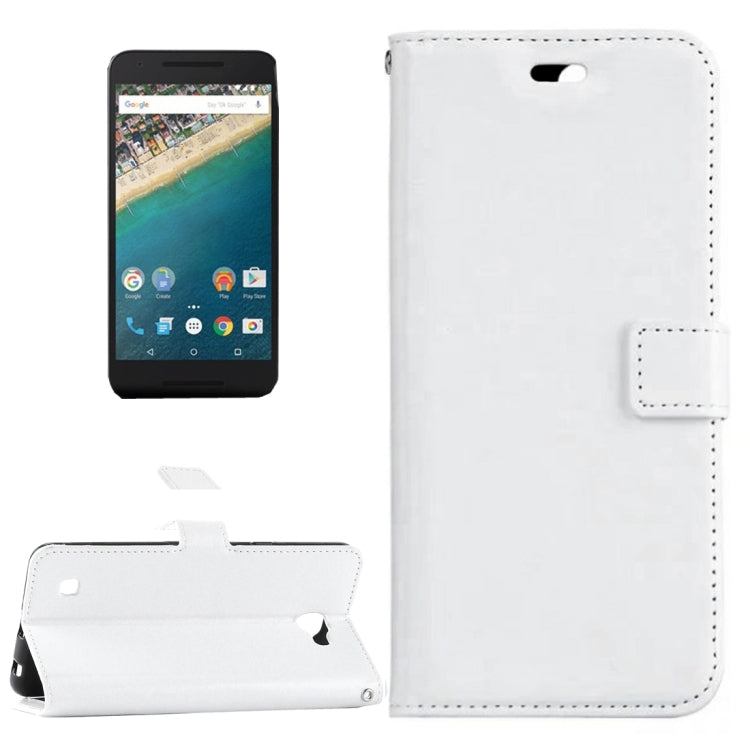 For Google Nexus 5X Crazy Horse Texture Horizontal Flip Leather Case with Magnetic Buckle & Holder & Card Slots & Wallet & Photo Frame