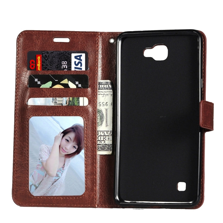 For Google Nexus 5X Crazy Horse Texture Horizontal Flip Leather Case with Magnetic Buckle & Holder & Card Slots & Wallet & Photo Frame