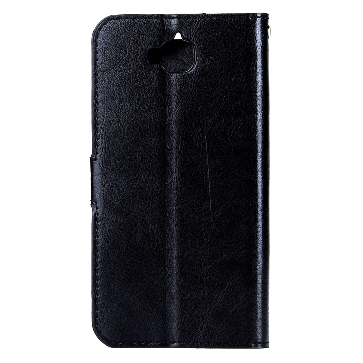 For Huawei Y6 Pro Crazy Horse Texture Horizontal Flip Leather Case with Magnetic Buckle & Holder & Card Slots & Wallet & Photo Frame